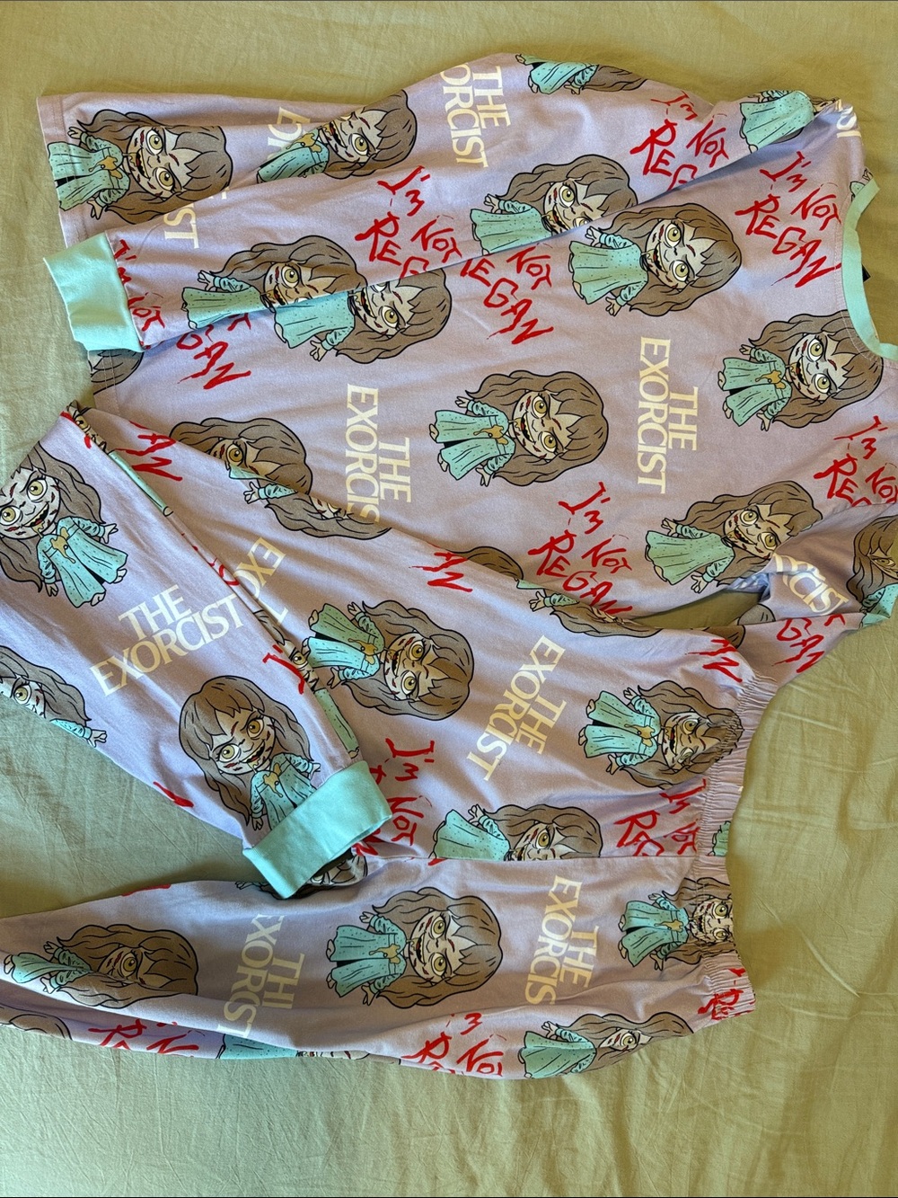 The Exorcist Kids Lavender & Mint Pajama Set
